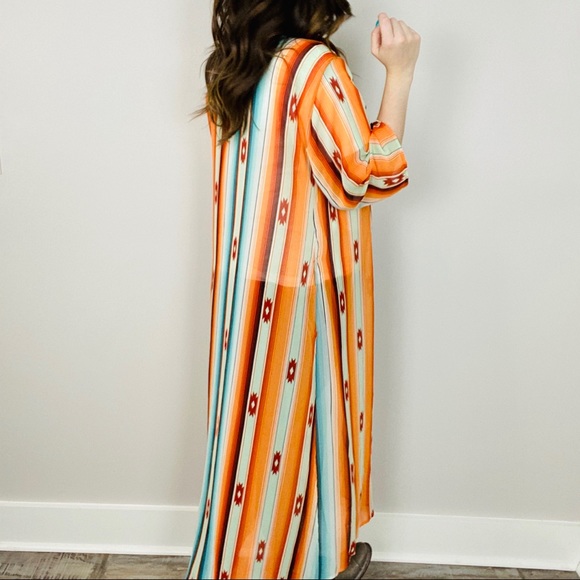 Southwest Sunset Kimono Duster - Picture 5 of 8